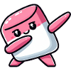 Cute Marshmallow Dabbing Cartoon