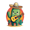 Cactus Mexican Mariachi Guitarist Music
