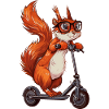 Trottinette écureuil