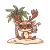 Deer Island Summer Palm