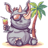 Rhino Summer Beach Vacation