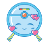 Liebenswerter Saugroboter Kawaii