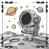 Snapshot of an Asronaut