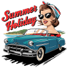Cabrio Ride Lifestyle 1950s 1960s