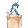 Einhorn Karton