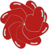 Heart extruded and rotated