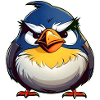 Little fierce fat bird