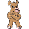 Weaker dog standing