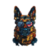 German Shepherd with American Sunglasses