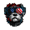 Shih Tzu with American Sunglasses