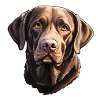 Labrador Retriever Head