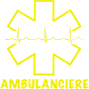 Ambulancière jaune fluo