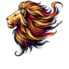 Leo with a dramatic mane