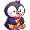 Penguin Saxophonist Jazz Concert