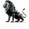 Futuristic Cybernetic Lion