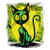 Super cool funny cat, meow