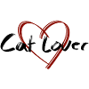 Cat lover lettering with heart