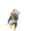 Anatomie eines Tauchers