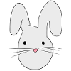 Bunny, Animal, Symbol, Gray, Animals
