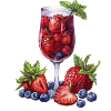 Summer Berries Cocktail Fantasy