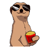 Fries French fries meerkat