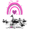 Mother's Day Duck Mom Baby Rainbow