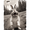 Funny Bunny Selfie Alien Spaceship