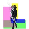 Urban Chic: Banksy-Inspired Girl