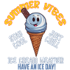 Summer Vibes Eiscreme-Wetter