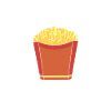 Tuned potatoes fries French fries