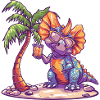 Dinosaure tricératops été