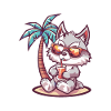 Wolf Summer Beach Vacation