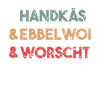 Handkäse Äppelwoi and sausage Hessisch