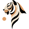 Abstrakter Tiger