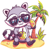 Raccoon Beer Funny Booze