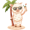Alpaka Llama Sommer Urlaub
