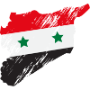 Syria Flag Artistic Sketch