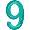 Number 9 - Nine - 9 Motif
