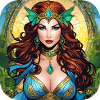 Coole Fantasy Superheldin