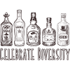 Celebrate Diversity Alcohol Bottles