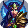 Stolze Fantasy Elfenkriegerin