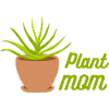 Plant Mom Aloe Pot Illustration