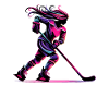 Hockeyspieler Eishockey Feldhockey