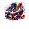 Bunte Rollerblades Inlineskater Inlineskater