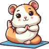 Hamster Yoga Meditation Fitness