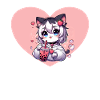 Anime Cat Enjoys Bubble Tea