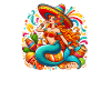Pretty Cinco de Mayo Mermaid