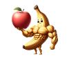 Muscle banana with monster plug