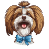Lhasa Apso | Cartoon Artwork