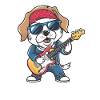 Sloth Playing Guitar Gift